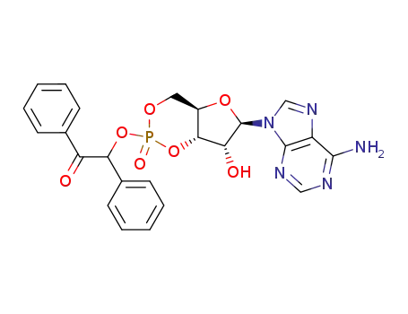 Molecular Structure of 143546-26-3 (desyl adenosine cyclic 3',5'-phosphate)
