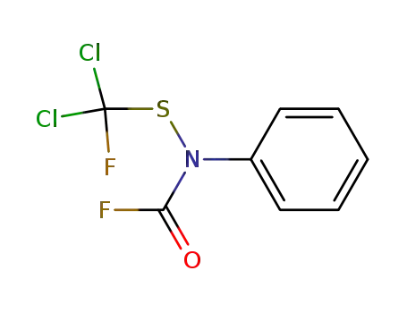 Molecular Structure of 23788-17-2 (Carbamic fluoride, [(dichlorofluoromethyl)thio]phenyl-)