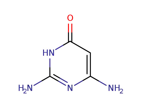 Molecular Structure of 100643-27-4 (4-Pyrimidinol, 2,6-diamino- (9CI))