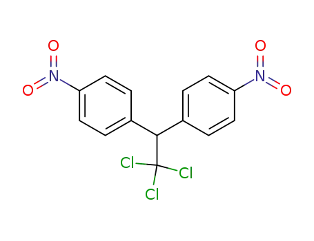 Molecular Structure of 2971-23-5 (Benzene, 1,1'-(2,2,2-trichloroethylidene)bis[4-nitro-)