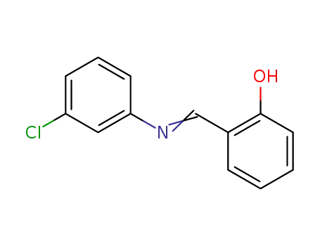 Molecular Structure of 886-32-8 (N-(3-Chlorophenyl)-2-hydroxybenzenemethaneimine)