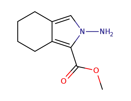 Molecular Structure of 122181-86-6 (2H-Isoindole-1-carboxylicacid,2-amino-4,5,6,7-tetrahydro-,methylester(9CI))