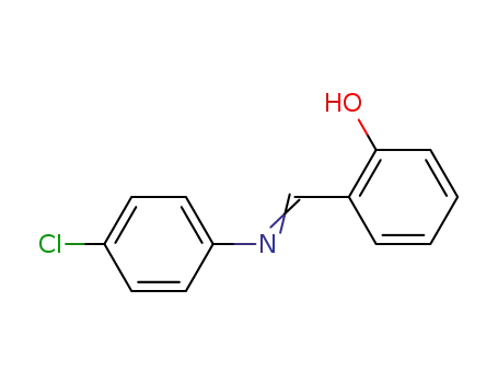 Molecular Structure of 782-77-4 (2-([(4-CHLOROPHENYL)IMINO]METHYL)PHENOL)