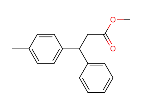 Molecular Structure of 23426-02-0 (methyl 3-(4-methylphenyl)-3-phenylpropionate)