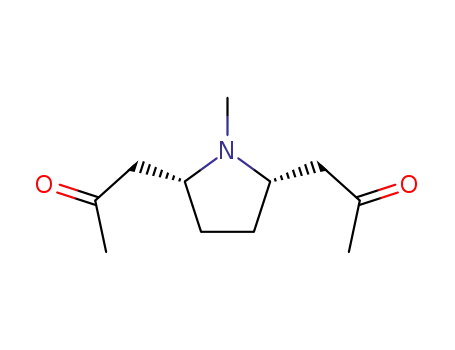 2-[1-methyl-5-(2-oxopropyl)pyrrolidin-2-yl]acetone