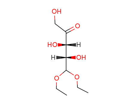 Molecular Structure of 124244-63-9 ((3S,4S)-5,5-Diethoxy-1,3,4-trihydroxy-pentan-2-one)