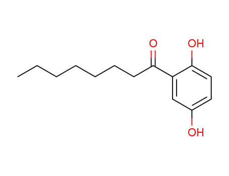 Molecular Structure of 4693-19-0 (2',5'-dihydroxyoctanophenone)
