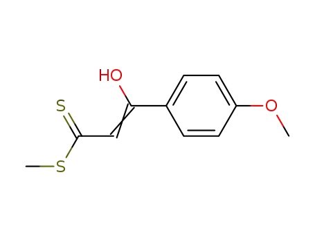 methyl 3-hydroxy-3-(p-methoxyphenyl)-2-propenedithiolate