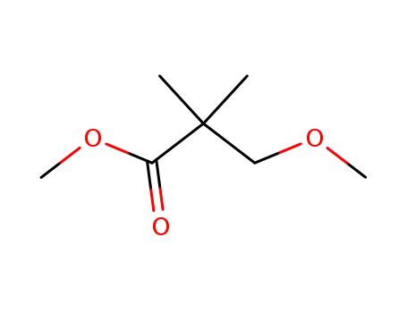 Molecular Structure of 25307-88-4 (Propanoic acid, 3-methoxy-2,2-dimethyl-, methyl ester)