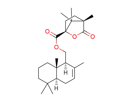 Molecular Structure of 155321-04-3 (drim-7-en-11-yl (1R)-4,7,7-trimethyl-3-oxo-2-oxabicyclo<2.2.1>heptane-1-carboxylate)
