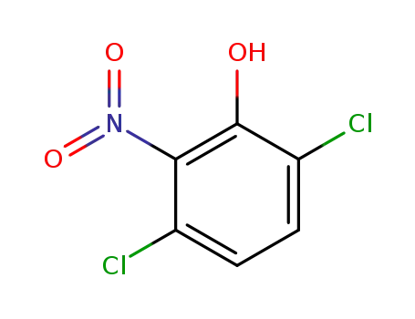Molecular Structure of 3114-64-5 (3,6-dichloro-2-nitro-phenol)