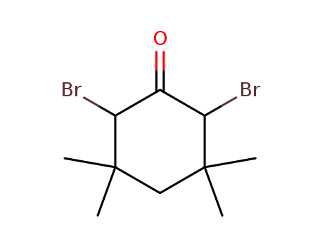 Molecular Structure of 2065-76-1 (2,6-dibromo-3,3,5,5-tetramethylcyclohexan-1-one)