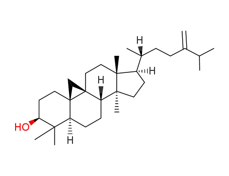 Molecular Structure of 1449-09-8 (24-methylene cycloartanol)