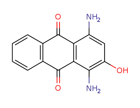 Molecular Structure of 16382-91-5 (1,4-Diamino-2-hydroxyanthraquinone)