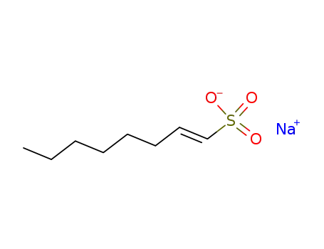 Molecular Structure of 83633-61-8 (Sodium trans-1-octene-1-sulfonate)