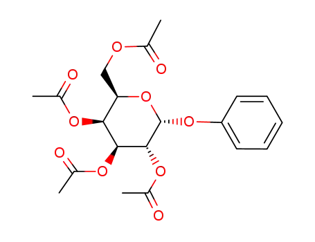 Molecular Structure of 18463-30-4 ((2R,3S,4S,5R,6R)-2-(acetoxymethyl)-6-phenoxytetrahydro-2H-pyran-3,4,5-triyl triacetate)