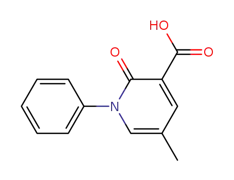 Molecular Structure of 1206801-33-3 (5-methyl-2-oxo-1-phenyl-1,2-dihydropyridine-3-carboxylic acid)
