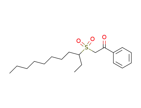 Molecular Structure of 85057-95-0 (2-<(1-Ethylnonyl)sulfonyl>-1-phenyl-1-ethanon)