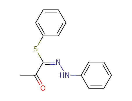Molecular Structure of 132401-43-5 (1-(phenylhydrazono)-1-(phenylthio)-2-propanone)