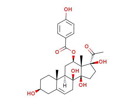 84745-94-8,Qingyangshengenin,Qingyangshengenin A;QUINGYANGSHENGENIN;Qingyanshengenin;Nsc379666;(17-acetyl-3,8,14,17-tetrahydroxy-10,13-dimethyl-1,2,3,4,7,9,11,12,15,16-;(3β,12β,14β)-3,8,14,17-Tetrahydroxy-20-oxopregn-5-en-12-yl 4-hydroxybenzoate;Benzoic acid, 4-hydroxy-, (3β,12β,14β,17α)-3,8,14,17-tetrahydroxy-20-oxopregn-5-en-12-yl ester;Cynanchagenin;