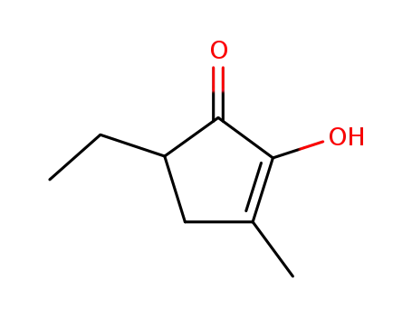 Molecular Structure of 53263-58-4 (5-ethyl-2-hydroxy-3-methylcyclopent-2-en-1-one)