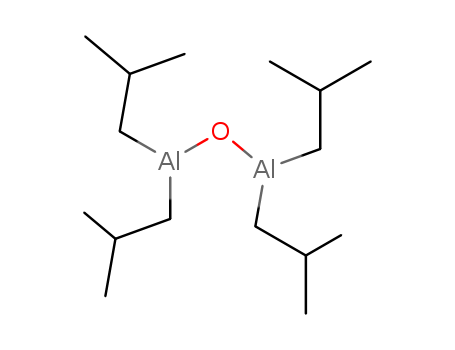998-00-5,TETRAISOBUTYLDIALUMINOXANE,Aluminum,oxybis[diisobutyl- (7CI); Dialuminoxane, tetraisobutyl- (8CI);Bis(diisobutylaluminum) oxide; Dibal O; Tetraisobutylaluminoxane;Tetraisobutyldialuminium oxide; Tetraisobutyldialuminoxane; TiBAO; Tibalox