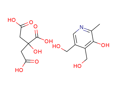5-Hydroxy-3,4-bis(hydroxymethyl)-6-methylpyridinium dihydrogen citrate