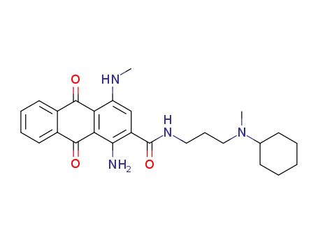 Molecular Structure of 6041-29-8 (1-amino-N-[3-(cyclohexylmethylamino)propyl]-9,10-dihydro-4-(methylamino)-9,10-dioxoanthracene-2-carboxamide)