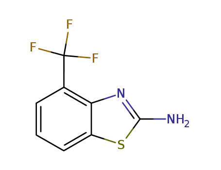 Molecular Structure of 60388-36-5 (4-(trifluoromethyl)benzothiazol-2-amine)