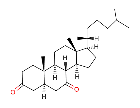 Molecular Structure of 13400-67-4 (3,7-dioxo-5α-cholestane)