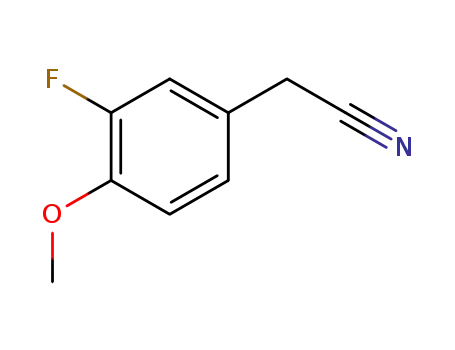 Molecular Structure of 404-90-0 (3-FLUORO-4-METHOXYPHENYLACETONITRILE)