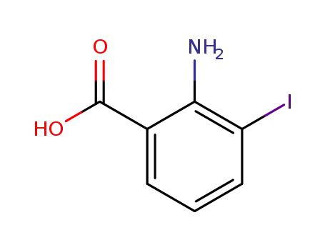 Molecular Structure of 20776-55-0 (2-amino-3-iodo-benzoic acid)