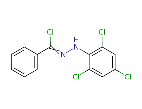 Molecular Structure of 25939-05-3 (N-(2,4,6-Trichlorophenyl)benzenecarbohydrazonoylchloride)
