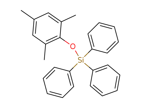 Molecular Structure of 234123-80-9 (1,3,5-trimethyl-2-(triphenylsilyloxy)benzene)