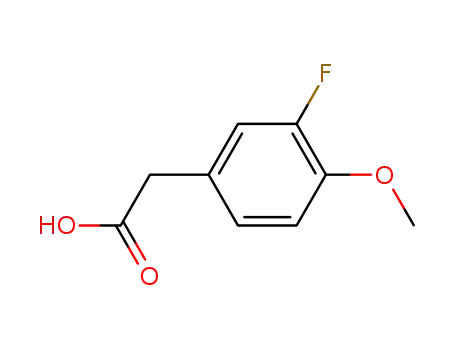 Molecular Structure of 452-14-2 (3-FLUORO-4-METHOXYPHENYLACETIC ACID)