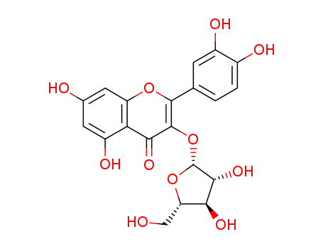 3-[(2R,3R,4R,5S)-3,4-dihydroxy-5-(hydroxymethyl)oxolan-2-yl]oxy-2-(3,4-dihydroxyphenyl)-5,7-dihydroxychromen-4-one