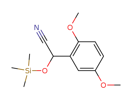 Molecular Structure of 141367-35-3 (2-(2,5-dimethoxyphenyl)-2-trimethylsilyloxyacetonitrile)