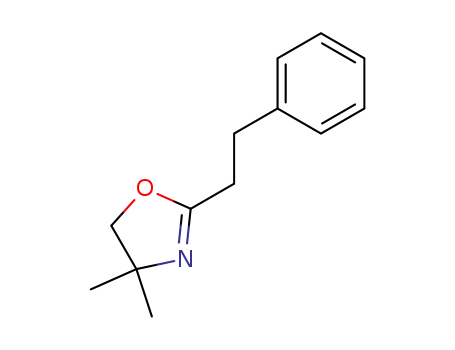 Molecular Structure of 13608-28-1 (4,4-dimethyl-2-(2-phenylethyl)-4,5-dihydro-1,3-oxazole)