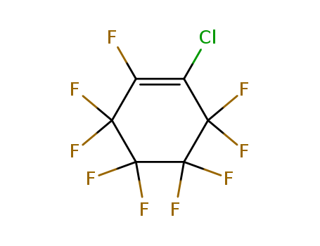 Molecular Structure of 15145-21-8 (Cyclohexene, 1-chloro-2,3,3,4,4,5,5,6,6-nonafluoro-)