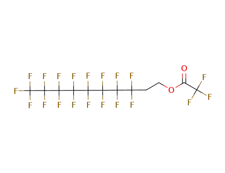 Molecular Structure of 117068-31-2 ((3,3,4,4,5,5,6,6,7,7,8,8,9,9,10,10,10-heptadecafluoro-n-decyl)trifluoroacetate)