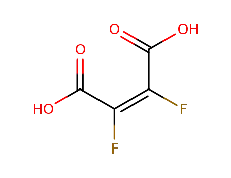 Molecular Structure of 685-64-3 (2-Butenedioic acid, 2,3-difluoro-, (Z)-)
