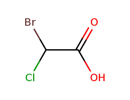 5589-96-8,BROMOCHLOROACETIC ACID,Aceticacid, bromochloro- (7CI,8CI,9CI); Bromochloroacetic acid; Chlorobromoaceticacid