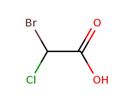 Molecular Structure of 5589-96-8 (BROMOCHLOROACETIC ACID)
