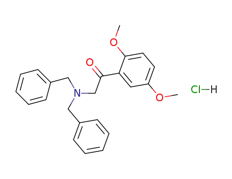 Molecular Structure of 83436-58-2 (2,5-dimethoxy-ω-(dibenzylamino)acetophenone hydrochloride)