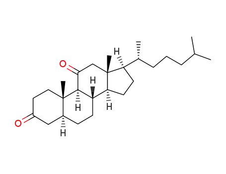 Molecular Structure of 69483-56-3 (5α-cholestane-3,11-dione)