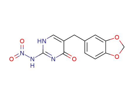 4(3H)-Pyrimidinone,5-(1,3-benzodioxol-5-ylmethyl)-2-(nitroamino)-