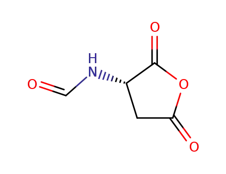 Molecular Structure of 33605-73-1 ((S)-(-)-2-FORMAMIDOSUCCINIC ANHYDRIDE)