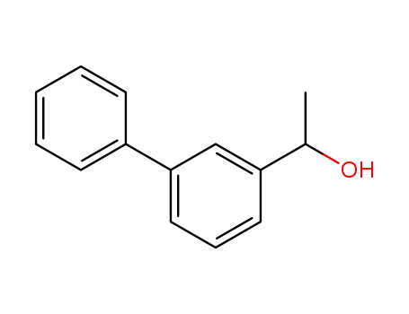 Molecular Structure of 58114-12-8 ((RS)-1-([1,1'-biphenyl]-3-yl)ethanol)