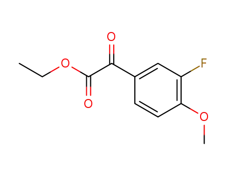 Molecular Structure of 345-72-2 (ETHYL 3-FLUORO-4-METHOXYBENZOYLFORMATE)