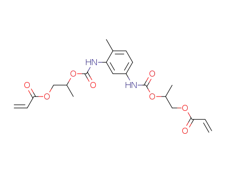 Molecular Structure of 52723-96-3 ((4-methyl-1,3-phenylene)bis[iminocarbonyloxy(2-methyl-2,1-ethanediyl)] diacrylate)